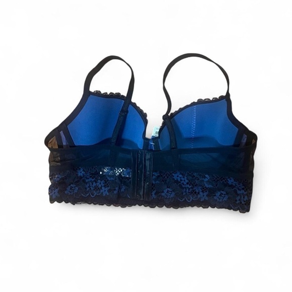 2/$24 Adore Me Bra Sz Various Pacchi Black/Blue Lace Bralette Feminine Fairy - Picture 2 of 7